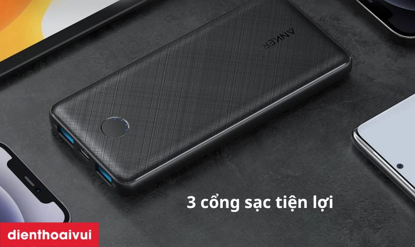 Anker PowerCore III B2B được trang bị hai cổng USB-A