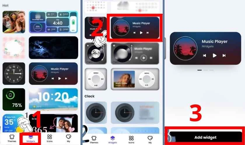 Cách ghim widget đếm ngược ngày Tết ra màn hình điện thoại Adnroid