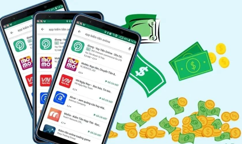 Cách nhận tiền trên các app kiếm tiền cho học sinh cấp 2