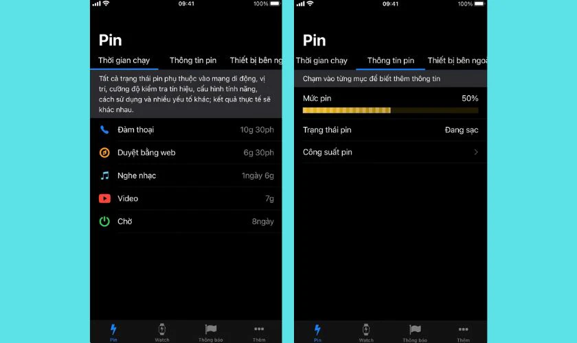 App kiểm tra độ chai pin iPhone và số lần sạc Battery Life