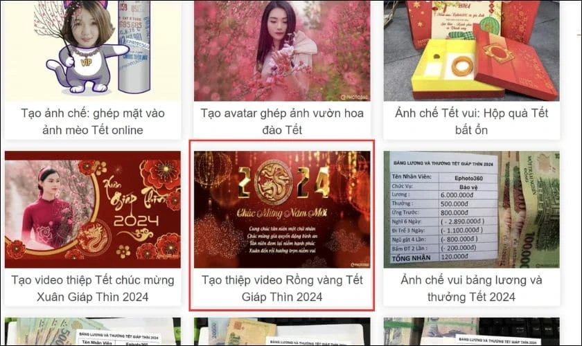 Lựa chọn mẫu thiệp phù hợp