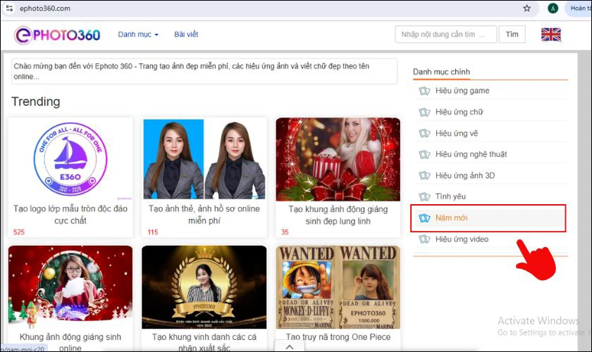 App làm thiệp tết 2026 ấn tượng: ephoto360