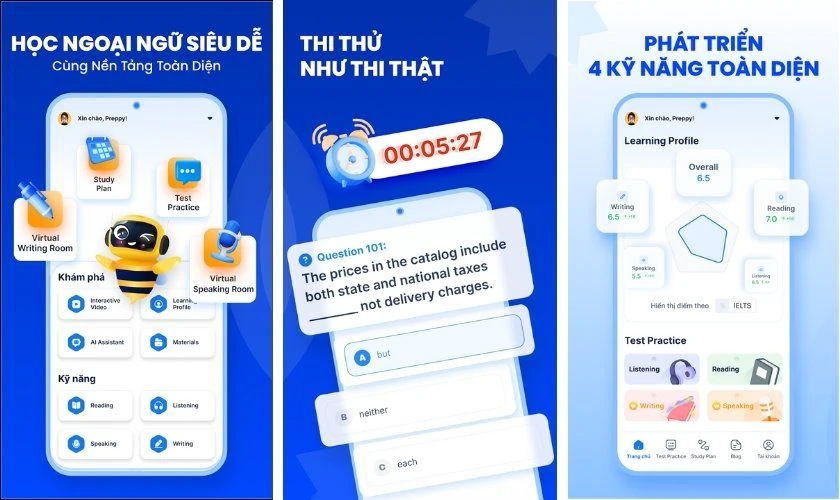 PrepEdu - App luyện thi đánh giá năng lực