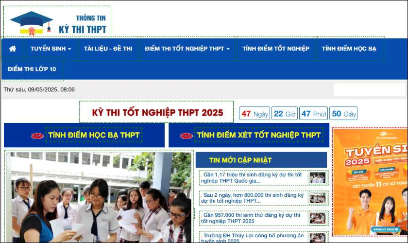 5 app tính điểm tốt nghiệp THPT, THCS chính xác 2025