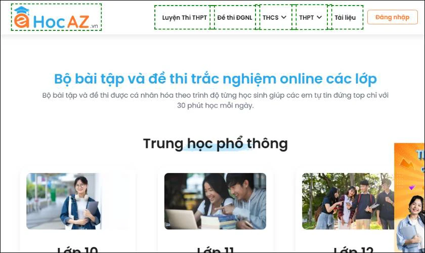 hocaz.vn là một nền tảng học tập trực tuyến