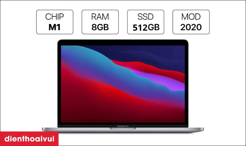 RAM 8GB và ổ cứng 512GB SSD