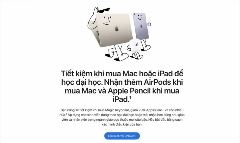 Email xác minh qua UNiDAYS là email cá nhân được không?