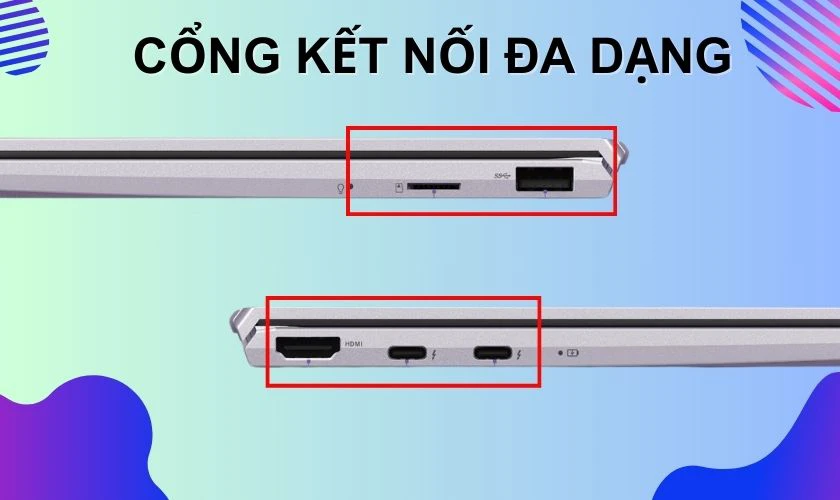 Cổng kết nối đa dạng