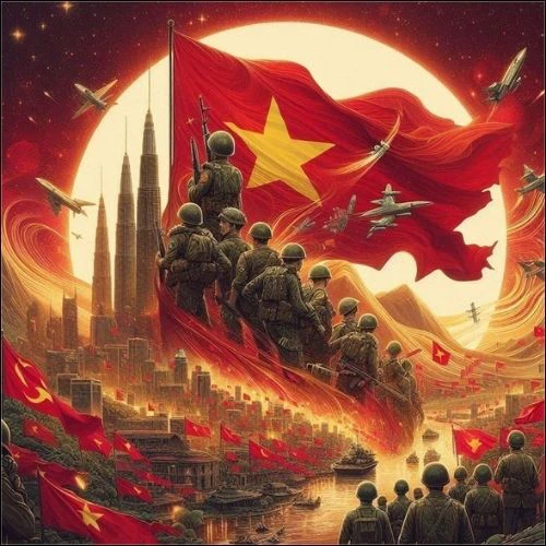 Hình ảnh lá cờ nổi bật, độc đáo