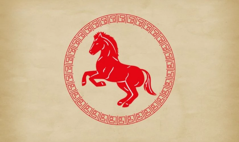 Avatar Tết 2026 ngựa đơn giản