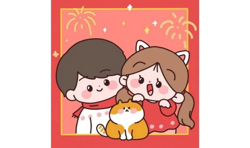 Ảnh đại diện Tết 2026 cho cặp đôi