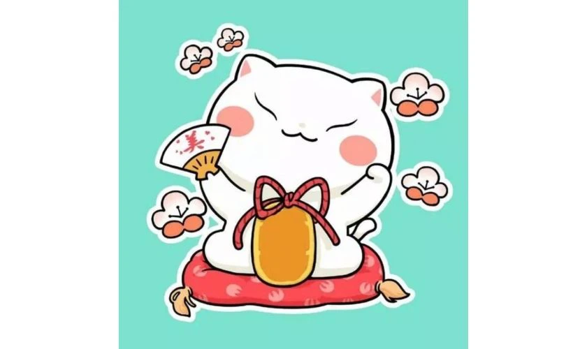 Ảnh đại diện Tết hình mèo cute