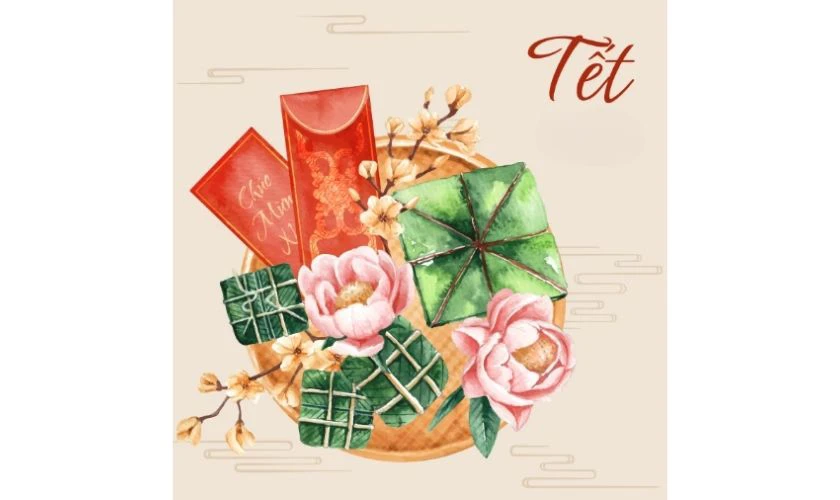 Ảnh đại diện Tết cute, dễ thương