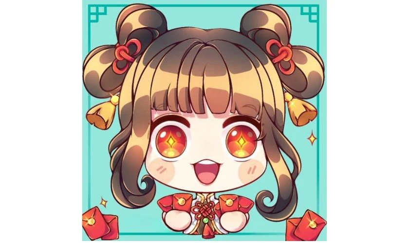 Ảnh đại diện Tết chibi đáng yêu 2026