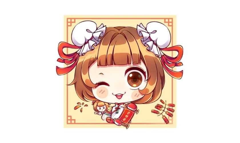 Avatar Tết chibi đáng yêu 2026