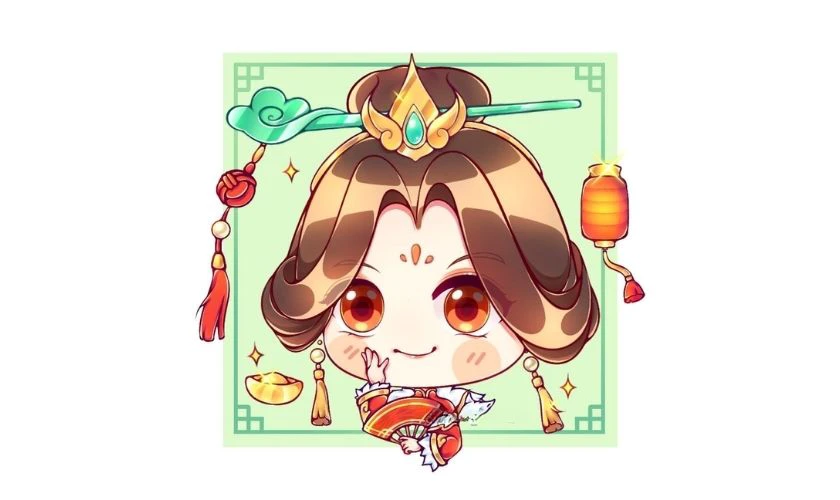 Avatar Tết chibi dễ thương 2026