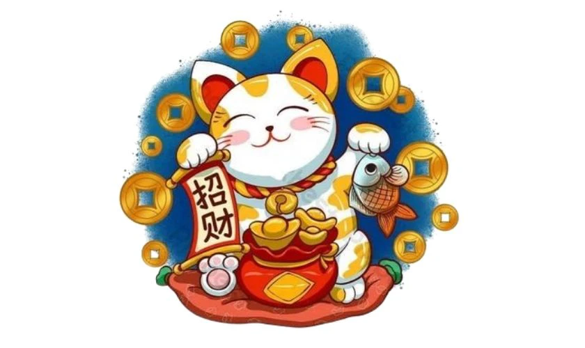 Avatar Tết 2026 mèo thần tài