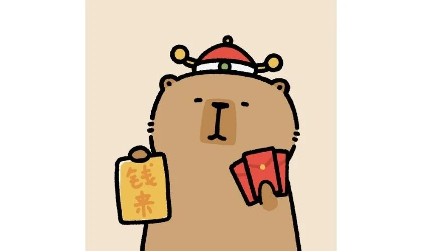 Avatar capybara Tết 2026