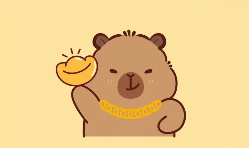 Ảnh đại diện capybara Tết 2026 cool ngầu