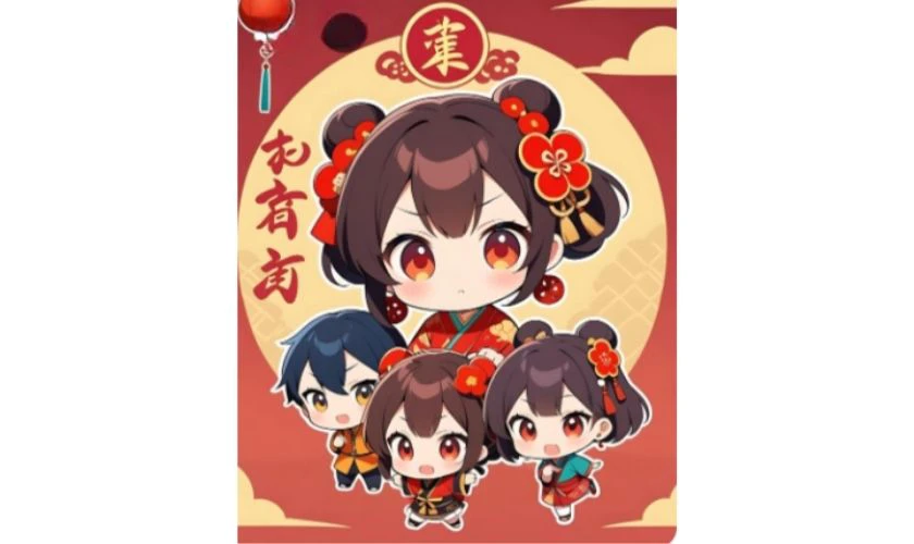 Ảnh đại diện nhóm ngày Tết 2026 cho hội bạn thân