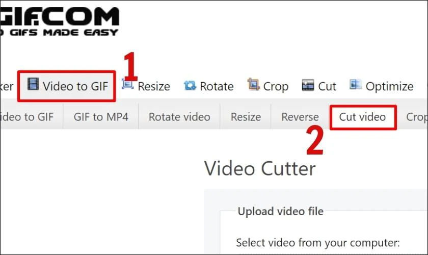 Hướng dẫn cắt video bằng Resize animated GIF 