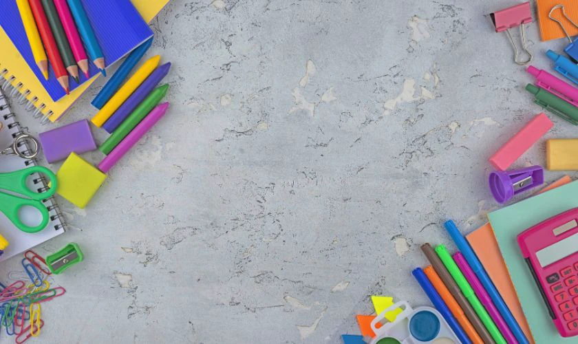 Mẫu ảnh nền Back To School về chủ đề trường học
