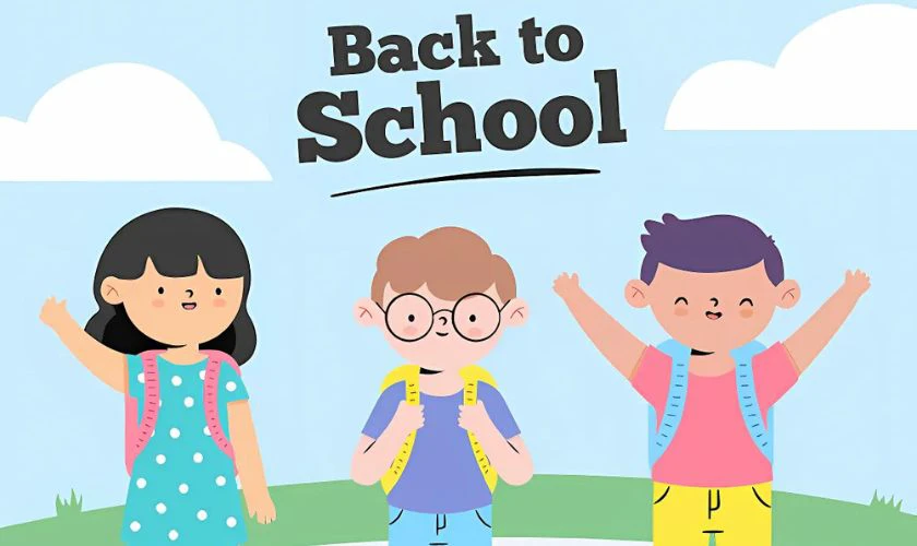 Ảnh Back To School chủ đề học sinh