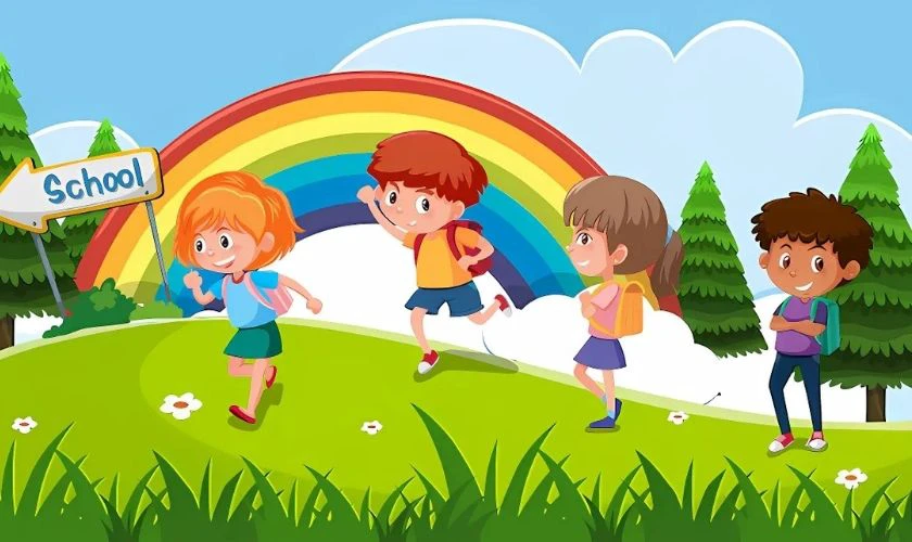 Background chủ đề học sinh