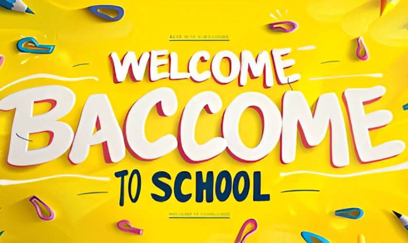Back to School banner 2025 mới
