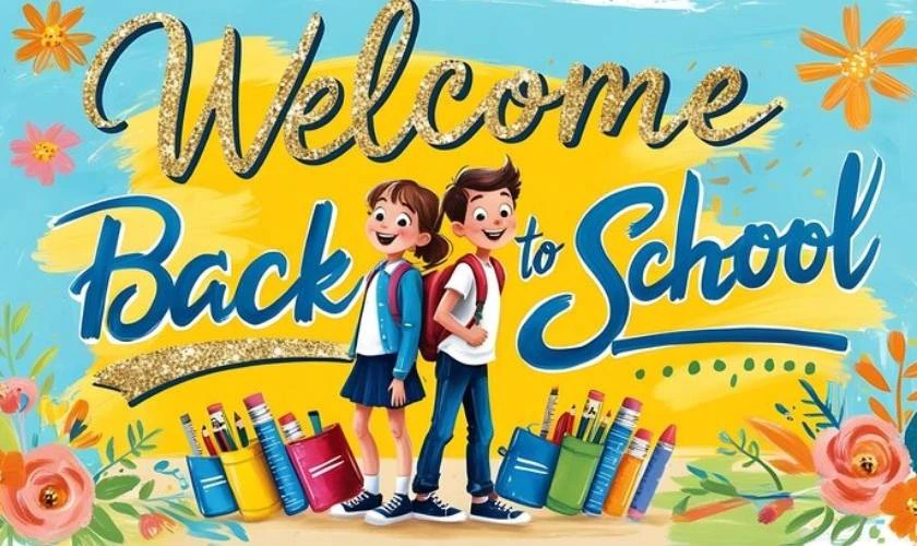 Back to School banner 2025 Full HD 4K