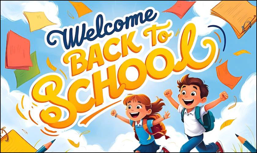 Back to School poster 2025 độc đáo free