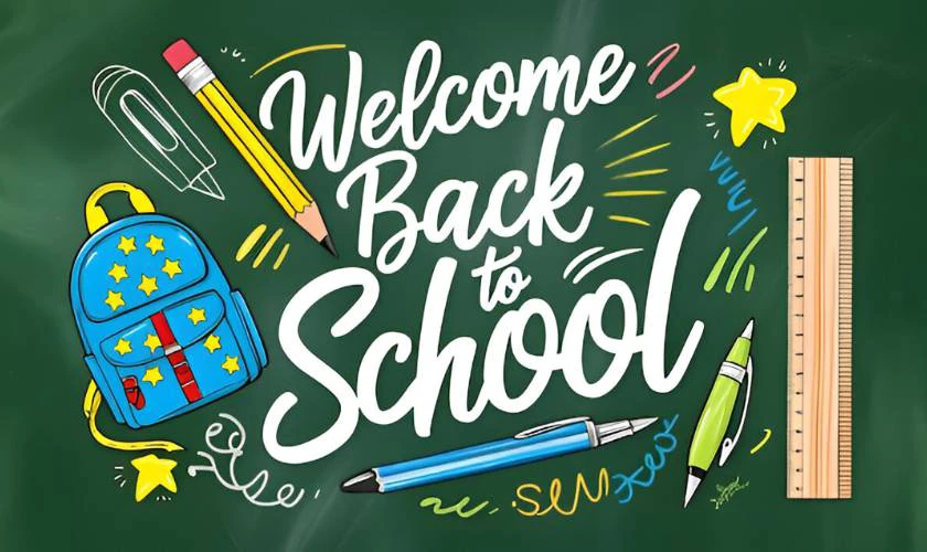 Back to School poster 2025 độc đáo 4K
