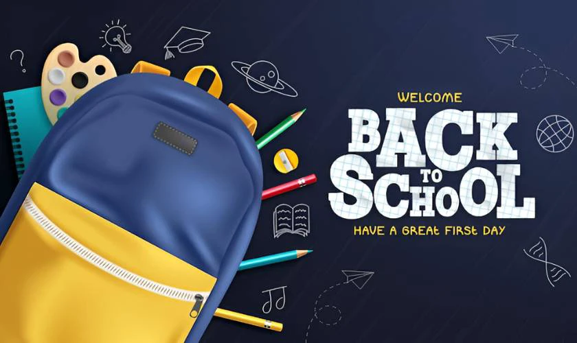 Back to School poster 2025 độc đáo nét