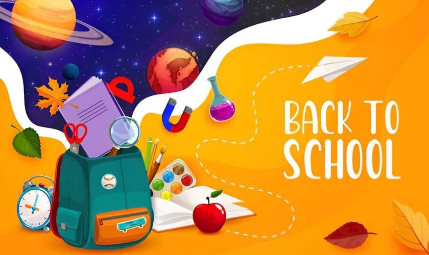 Back to School poster 2025 độc đáo ấn tượng