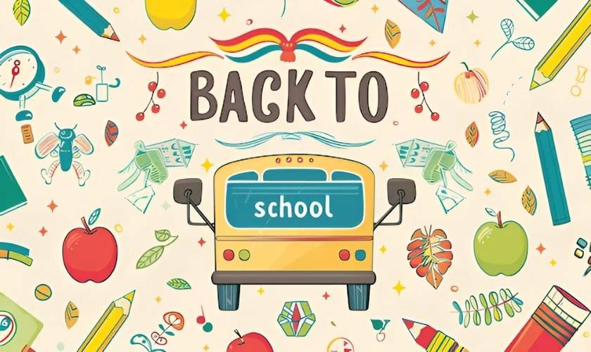 Back to School banner 2025 Full HD 8K