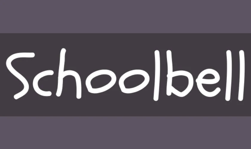 Schoolbell là font chữ dễ thương