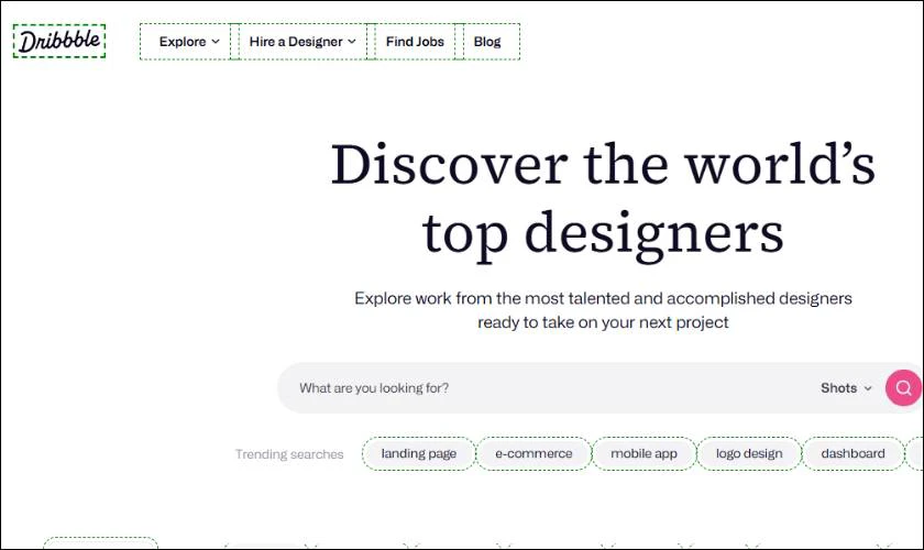 Dribbble là mạng xã hội dành cho designer