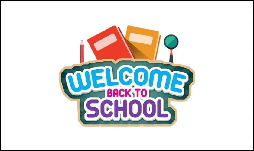 Các biểu tượng cần có trong logo Back to School cute