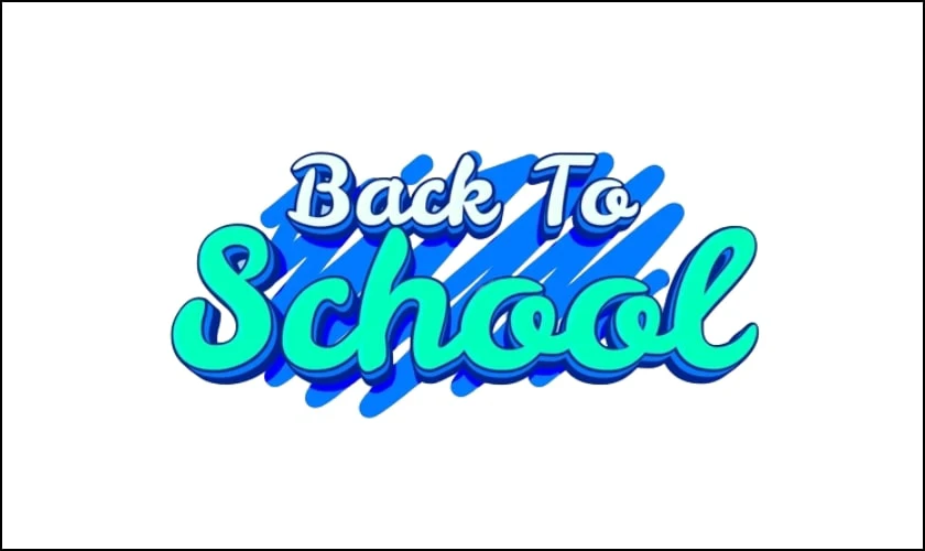 Logo Back to School 2025 đẹp