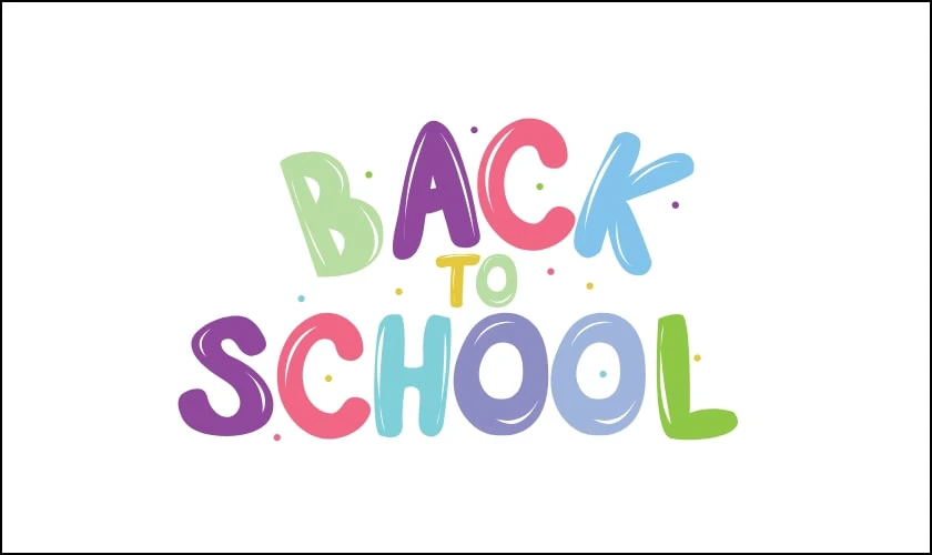 Logo Back to School 2025 đẹp mới