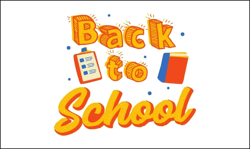 Các biểu tượng cần có trong logo Back to School