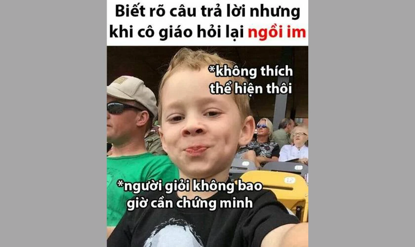 Biết rõ câu trả lời nhưng cô hỏi thì im lặng