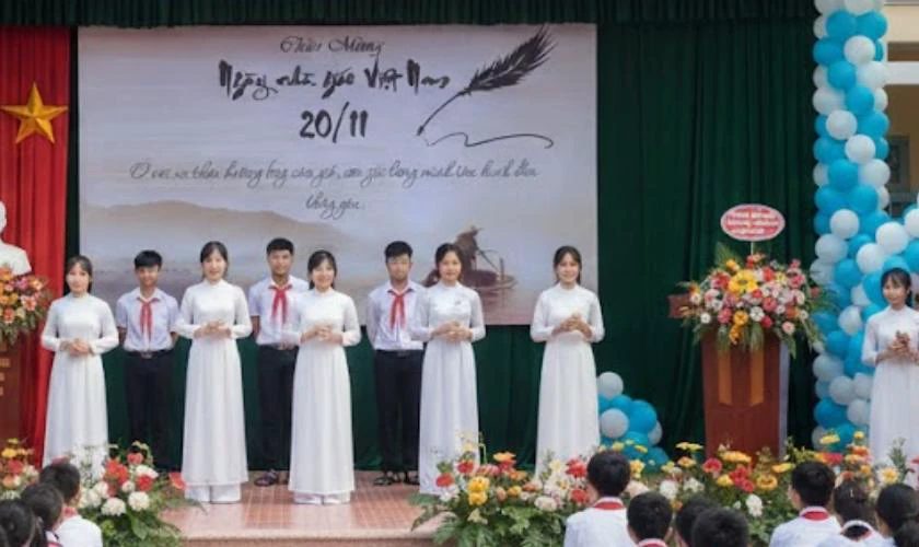 Phông nền chủ đề người lái đò 2025