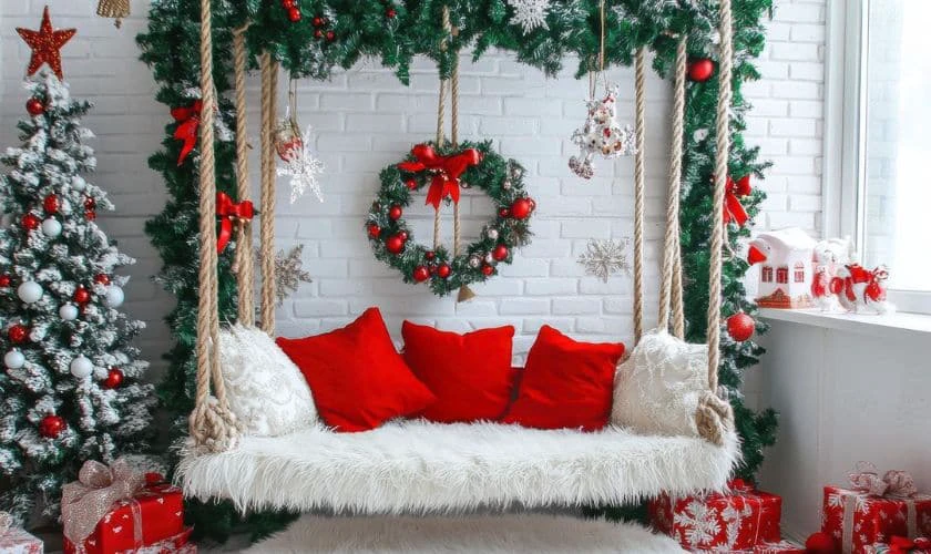 Backdrop Giáng sinh chủ đề cây thông Noel full HD