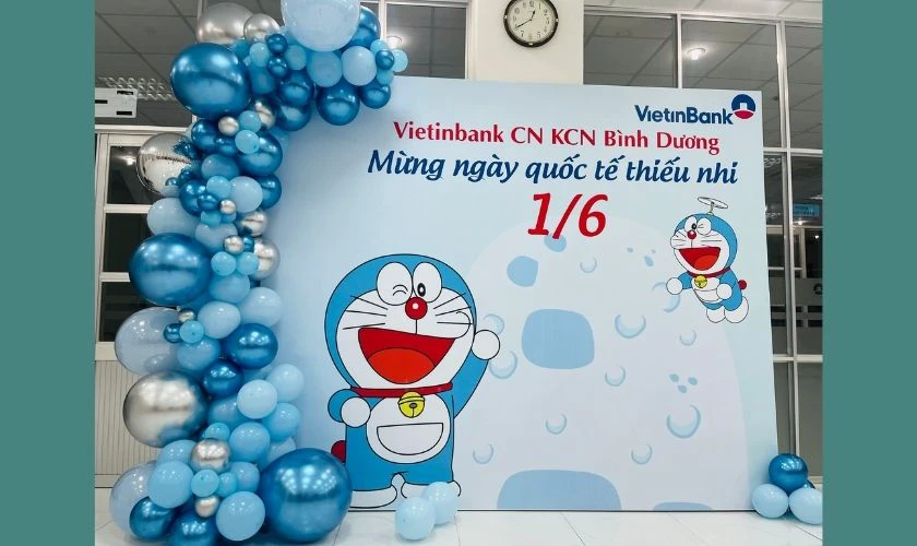 Backdrop Quốc tế Thiếu nhi 2025 chủ đề hoạt hình HD