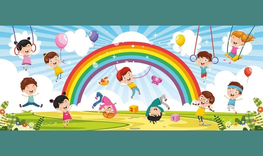 Backdrop Quốc tế Thiếu nhi 2025 tại địa điểm sinh hoạt ngoài trời mới