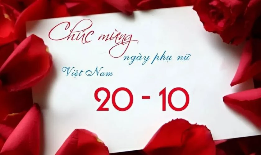 Background chúc mừng 20/10 Full HD, miễn phí