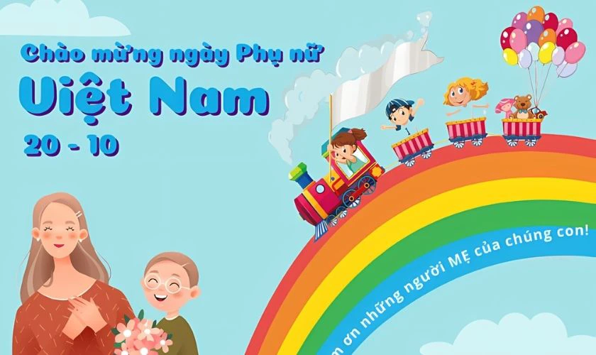 Background 20/10 mầm non