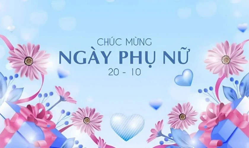 Background ngày 20/10 đẹp
