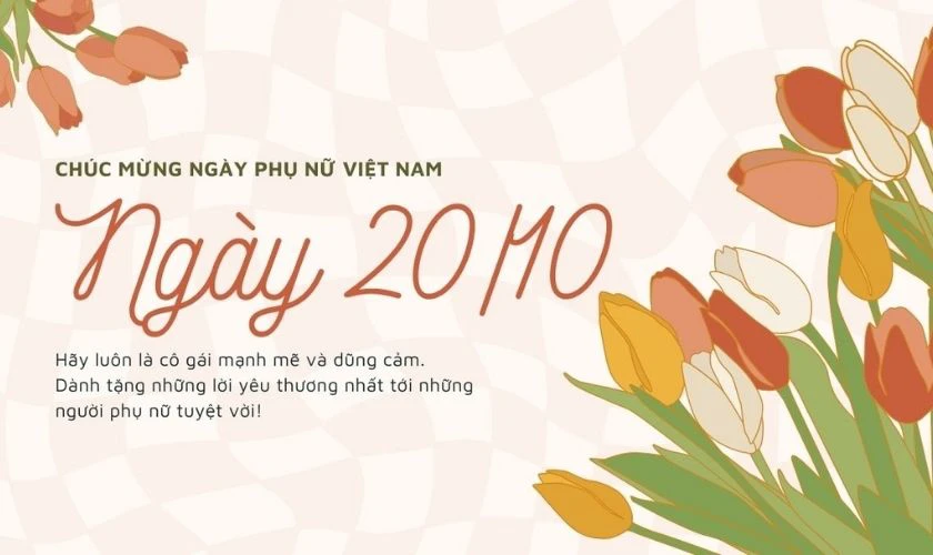 Mẫu background 20/10 đẹp